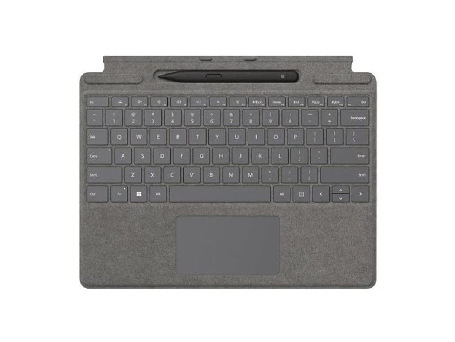 Microsoft Surface Pro Signature Keyboard with Slim Pen 2, Platinum, English - Arabic Keyboard | 8X6-00074