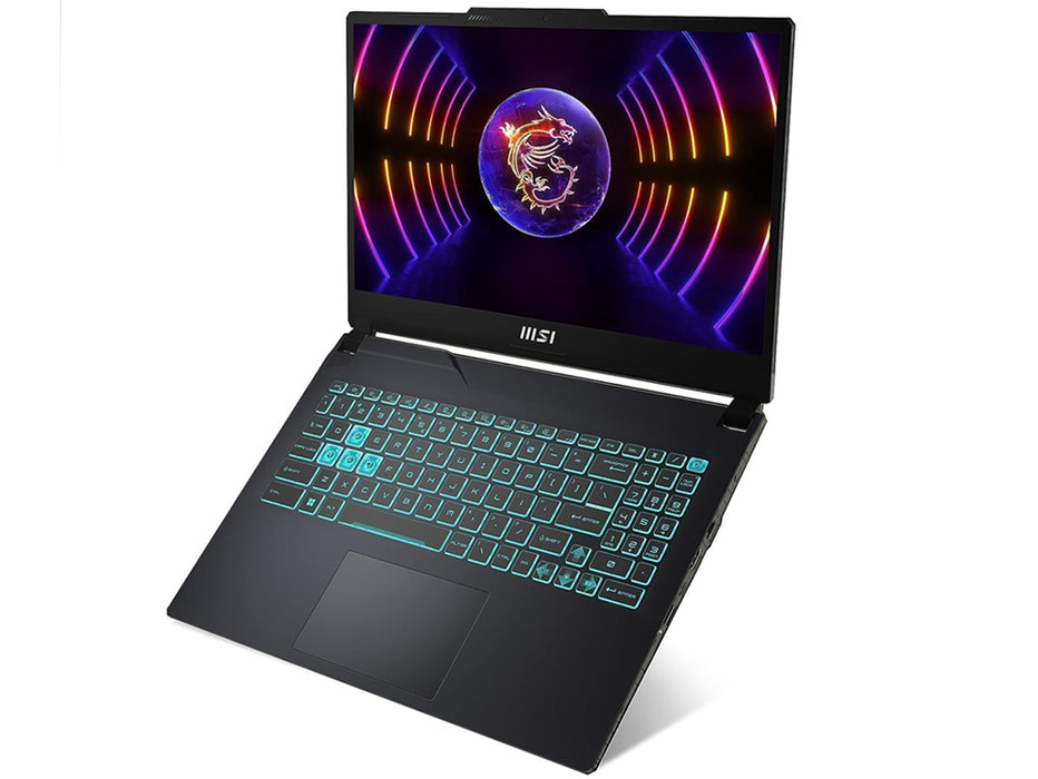 MSI Cyborg 15 A13UC Gaming Laptop, i7-13620H, 16GB DDR5, 512GB SSD, 15.6 Inch FHD 144 Hz, RTX 3050 4GB, RGB Backlite KB, Windows 11, Black | 9S7-15K111-1291