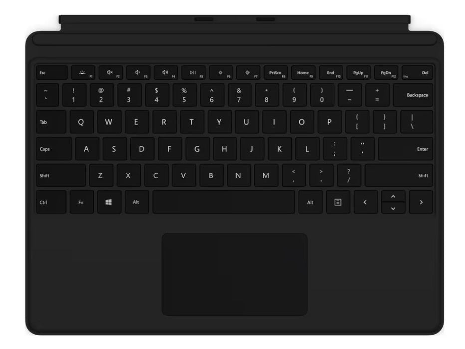 Microsoft Surface Pro 8, 9, 10 and X Keyboard Type Cover, Engilsh, Black | QJX-00001