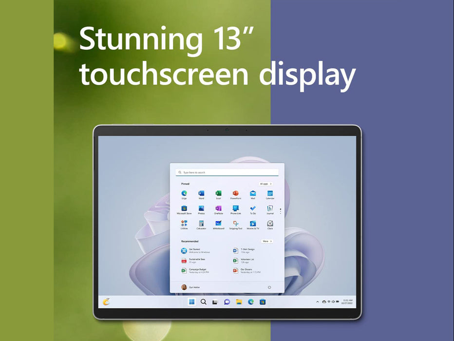 Microsoft Surface Pro 10 2-In-1 Tablet, Intel Ultra 7-165H, 64GB, 1TB SSD, 13 inch QHD Touch, Windows 11 Pro, Platinum Color | ZEA-00001