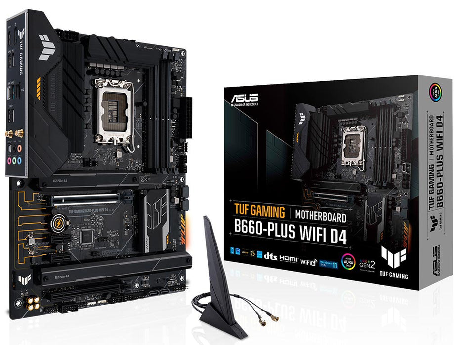 ASUSTuf Gaming B660-Plus WiFi D4 LGA 1700 Gaming Motherboard